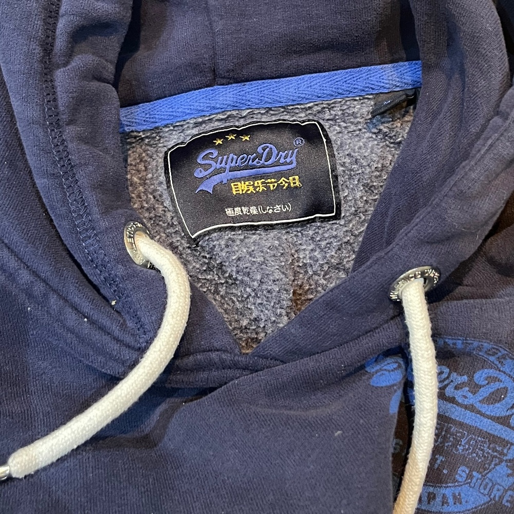 Superdry Women's Vintage Logo Heritage Hoodie - Blue Size 6 - Picture 7 of 10